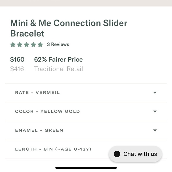 Aurate Mini & Me Connection Slider Bracelet - Picture 5 of 9